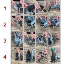 LIFCAUSAL Elektrische Bohrmaschine Modifizierte Werkzeugbefestigung Elektrische Bohrmaschine An Elektrische Kreissägen Winkelschleifer 2 In 1 Modifiziertes Zubehör-Set Heimwerker-Umwandlungsbefestigung (schwarz Und Silber) -Winkelschleifer & Mauernutfräsen Verkäufe 67021709 4
