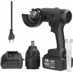 LIFCAUSAL Holzbearbeitungswerkzeug Hardware Elektrischer Bohrer Winkelschleifer Köpfe Convertible Tools Set Haushalt Multifunktionaler Bohrschleifanzug (Multicolor-EU-Stecker)