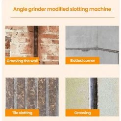 LIFCAUSAL Winkelschleifer Modifiziert Für Stoßmaschinen-Zubehör-Set Winkelschleifer Modifiziertes Spindel-Set Wandfliesen-Ecken-Schlammschleifen Haushaltswerkzeug-Set Mit 7 Abstandshaltern Geeignet Für Winkelschleifer Vom Typ 100 (schwarz) -Winkelschleifer & Mauernutfräsen Verkäufe 67021712 5