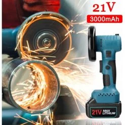 LIFCAUSAL 20 V Kabelloser Bürstenloser Tragbarer Mini-Winkelschleifer Wiederaufladbarer 180 ° Drehbarer Winkelschleifer Multifunktionale Polierschneidemaschine (kein Batterieadapter) -Winkelschleifer & Mauernutfräsen Verkäufe 67021720 3