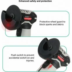 LIFCAUSAL Kabelloser Mini-Winkelschleifer 12 V Elektroschleifer 3-Zoll-Schleifmaschine Polierer Vielseitige Scheibenschleifmaschine Schleifmaschine 19500 U / Min Mit Radschutz -Winkelschleifer & Mauernutfräsen Verkäufe 67021723 3