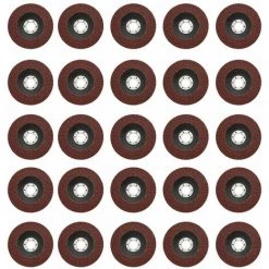 LIFCAUSAL 25 Stück 40 Körnung Sortierte Schleifscheibe Aluminiumoxid-Schleifmittel Fächerscheiben Kompatibel Mit 4,5-Zoll-Winkelschleifer