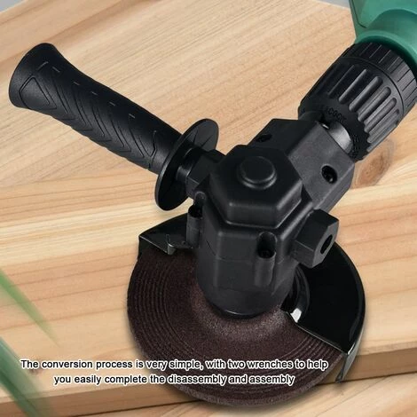 LIFCAUSAL Elektrische Bohrmaschine Modifizierte Werkzeugbefestigung Elektrische Bohrmaschine Zum Elektrischen Winkelschleifer Zubehör-Set Praktische Heimwerker-Umwandlungsbefestigung (Schwarz) 2 LIFCAUSAL Elektrische Bohrmaschine Modifizierte Werkzeugbefestigung Elektrische Bohrmaschine Zum Elektrischen Winkelschleifer Zubehör-Set Praktische Heimwerker-Umwandlungsbefestigung (Schwarz) – Bild 2