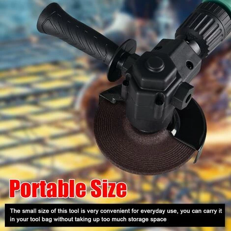 LIFCAUSAL Elektrische Bohrmaschine Modifizierte Werkzeugbefestigung Elektrische Bohrmaschine Zum Elektrischen Winkelschleifer Zubehör-Set Praktische Heimwerker-Umwandlungsbefestigung (Schwarz) 4 LIFCAUSAL Elektrische Bohrmaschine Modifizierte Werkzeugbefestigung Elektrische Bohrmaschine Zum Elektrischen Winkelschleifer Zubehör-Set Praktische Heimwerker-Umwandlungsbefestigung (Schwarz) – Bild 4