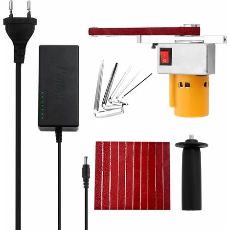 LIFCAUSAL Multifunktionale Mini-Handschleifmaschine Winkelschleifer Mikropoliermaschine Heimwerkerwerkzeug (EU-Stecker) 1 LIFCAUSAL Multifunktionale Mini-Handschleifmaschine Winkelschleifer Mikropoliermaschine Heimwerkerwerkzeug (EU-Stecker)