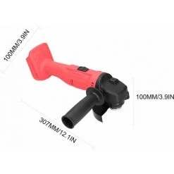 LIFCAUSAL 11500 U/min 800 W Kabelloser Elektrischer Winkelschleifer Multifunktionales Elektrisches Schleifwerkzeug Seitengriff Heimwerker Kleine Holzfliesen Schneiden Polierschleifmaschine Ohne Batterie (Rot-125-Typ) -Winkelschleifer & Mauernutfräsen Verkäufe 67021761 3