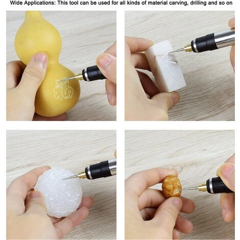 HAPPYSHOPPING Handheld Tragbare Mini Wiederaufladbare Elektrische Grinder Haushalt DIY Multifunktionale Elektrische Grinder 3-Stufen-Geschwindigkeit Einstellbar Elektrische Gravur Polierwerkzeug, Typ1 - Typ1 2 HAPPYSHOPPING Handheld Tragbare Mini Wiederaufladbare Elektrische Grinder Haushalt DIY Multifunktionale Elektrische Grinder 3-Stufen-Geschwindigkeit Einstellbar Elektrische Gravur Polierwerkzeug, Typ1 - Typ1 – Bild 2