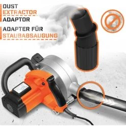 TIMBERTECH® Mauernutfräse Mit Laser - 1700W, 4.000 U/min, Nuttiefe Bis 40mm, Nutbreite Bis 33mm, Diamantscheiben 150mm, Koffer Und Absaugung Adapter - Schlitzfräse, Mauerfräse, Wandfräse, Betonfräse -Winkelschleifer & Mauernutfräsen Verkäufe 67156406 4