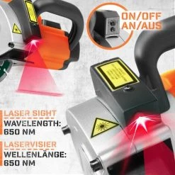 TIMBERTECH® Mauernutfräse Mit Laser - 1700W, 4.000 U/min, Nuttiefe Bis 40mm, Nutbreite Bis 33mm, Diamantscheiben 150mm, Koffer Und Absaugung Adapter - Schlitzfräse, Mauerfräse, Wandfräse, Betonfräse -Winkelschleifer & Mauernutfräsen Verkäufe 67156406 5