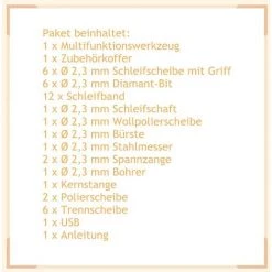 RELAX4LIFE Multifunktionswerkzeug 3,6V, Rotationswerkzeug Mit 40 Zubehoer & Koffer & USB-Ladekabel, Schleifmaschine Zum Schneiden & Gravieren & Polieren & Schnitzen, Drehwerkzeug Mit 3 Drehzahlmodi -Winkelschleifer & Mauernutfräsen Verkäufe 67186930 4