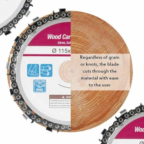 LIFCAUSAL 4-1/2 Zoll 13 Zähne Grinder Kettenscheibe 22 Mm Laube Holzbearbeitung Schnitzscheibe Für 4-1/2 Zoll Winkelschleifer (lila) 2 LIFCAUSAL 4-1/2 Zoll 13 Zähne Grinder Kettenscheibe 22 Mm Laube Holzbearbeitung Schnitzscheibe Für 4-1/2 Zoll Winkelschleifer (lila) – Bild 2