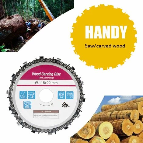 LIFCAUSAL 4-1/2 Zoll 13 Zähne Grinder Kettenscheibe 22 Mm Laube Holzbearbeitung Schnitzscheibe Für 4-1/2 Zoll Winkelschleifer (lila) 4 LIFCAUSAL 4-1/2 Zoll 13 Zähne Grinder Kettenscheibe 22 Mm Laube Holzbearbeitung Schnitzscheibe Für 4-1/2 Zoll Winkelschleifer (lila) – Bild 4