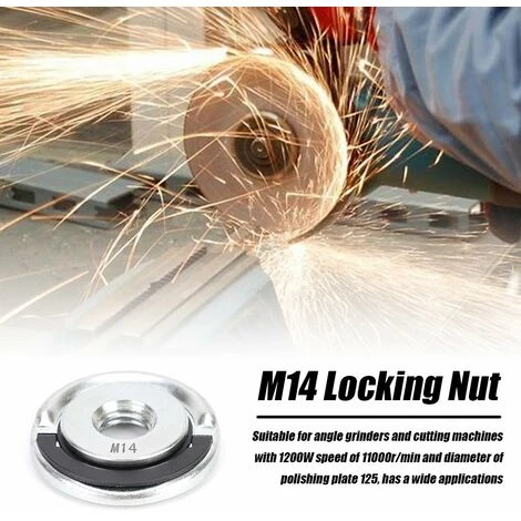 LIFCAUSAL Muttern Winkelschleifer Kontermuttern Winkelschleifer Zubehör Quick Utility Spannwerkzeug M14 14 Mm Geeignet (mehrfarbig) 3 LIFCAUSAL Muttern Winkelschleifer Kontermuttern Winkelschleifer Zubehör Quick Utility Spannwerkzeug M14 14 Mm Geeignet (mehrfarbig) – Bild 3