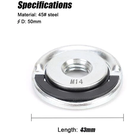 LIFCAUSAL Muttern Winkelschleifer Kontermuttern Winkelschleifer Zubehör Quick Utility Spannwerkzeug M14 14 Mm Geeignet (mehrfarbig) 5 LIFCAUSAL Muttern Winkelschleifer Kontermuttern Winkelschleifer Zubehör Quick Utility Spannwerkzeug M14 14 Mm Geeignet (mehrfarbig) – Bild 5