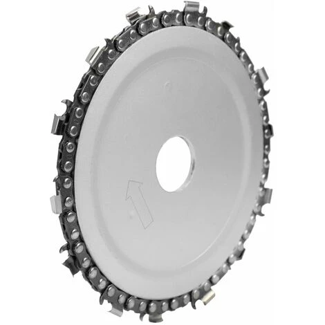 LIFCAUSAL 5 Zoll 14 Zähne Grinder Chain Disc 22 Mm Laube Holzbearbeitung Schnitzscheibe Für 125 Mm Winkelschleifer Und Kreissäge () 2 LIFCAUSAL 5 Zoll 14 Zähne Grinder Chain Disc 22 Mm Laube Holzbearbeitung Schnitzscheibe Für 125 Mm Winkelschleifer Und Kreissäge () – Bild 2