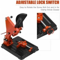 LIFCAUSAL 100-125 Multifunktionaler Winkelschleifer Ständer Grinder Halter Cutter Halterung Halter Schneidemaschine Für 100/115/125 Mm Winkelmühle Holzbearbeitungswerkzeug DIY Elektrowerkzeuge Zubehör (Orange) -Winkelschleifer & Mauernutfräsen Verkäufe 67221547 3