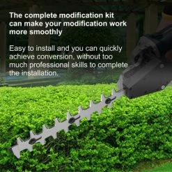 LIFCAUSAL Winkelschleifer Modifizierte Heckenschere Zubehör Set Winkelschleifer Modifizierung Elektro Haushalts Gartengeräte Gartenarbeit Herbst Trimmer Für Typ 100 115 125 Winkelschleifer (Schwarz) -Winkelschleifer & Mauernutfräsen Verkäufe 67221557 3