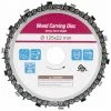 LIFCAUSAL 5 Zoll 14 Zähne Grinder Chain Disc 22 Mm Arbor Holzbearbeitung Carving Disc Für 125 Mm Winkelschleifer Und Kreissäge 125 * 22 Mm