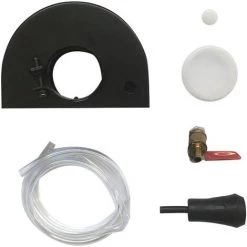 LIFCAUSAL 120 * 43 Mm Winkelschleifer-Schild-Set Wasser Hinzufügen Staubdichte Abdeckung Schutzhülle Zubehör-Set Für Elektrischen Winkelschleifer (Schwarz-)