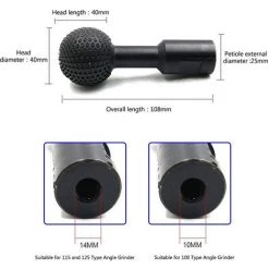 LIFCAUSAL Sphärisches Holz Gerilltes Schnitzdreh-Winkelschleifer Holzschnitzwerkzeug Kugelwinkelschleifer (Schwarz-10 Mm) 9 LIFCAUSAL Sphärisches Holz Gerilltes Schnitzdreh-Winkelschleifer Holzschnitzwerkzeug Kugelwinkelschleifer (Schwarz-10 Mm) -Winkelschleifer & Mauernutfräsen Verkäufe 67221795 5