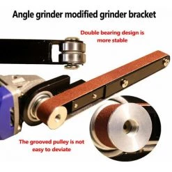 LIFCAUSAL Winkelschleifer Modifizierte Sandbandmaschine Holzbearbeitungs-Sandbandmaschine Mini-Maschine Mehrzweck-Utility-Modifikationswerkzeug Geeignet Für Winkelschleifer Modell 100 (mehrfarbig) -Winkelschleifer & Mauernutfräsen Verkäufe 67221797 3