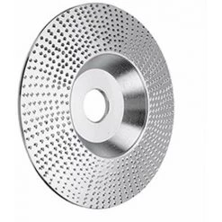 LIFCAUSAL Holzbearbeitungspolitur Thorn Plate Angle Grinder Schleifscheibe Rundschleif- Und Polierscheibe Mit Prick (Silver-Bevel)