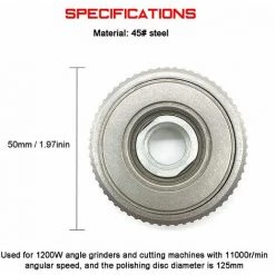 LIFCAUSAL Spannplatte Spannfutter Schnellspannvorrichtung Für M14 1200W 125mm Polierscheibe Winkelschleifer Mit 11000U/min Winkelgeschwindigkeit () -Winkelschleifer & Mauernutfräsen Verkäufe 67221823 4