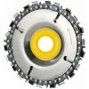 LIFCAUSAL Schleifscheibe Und Kette Holzschnitzscheibe Zur Verwendung Mit 4" Oder 4-1/2" Winkelschleifern