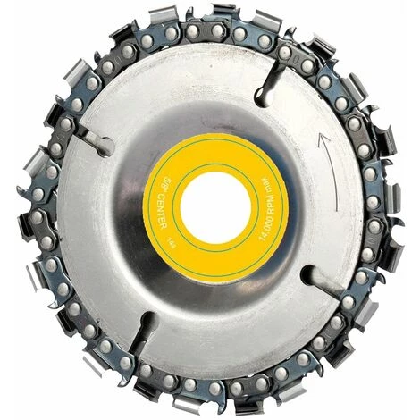 LIFCAUSAL Schleifscheibe Und Kette Holzschnitzscheibe Zur Verwendung Mit 4" Oder 4-1/2" Winkelschleifern 1 LIFCAUSAL Schleifscheibe Und Kette Holzschnitzscheibe Zur Verwendung Mit 4" Oder 4-1/2" Winkelschleifern