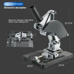 LIFCAUSAL Winkelschleifer-Unterstützung Universal-Multifunktions-Vollwinkelschleifer Umgerüstete Tischsäge Schneiden Handschleifer-Unterstützung Fester Rahmen -Winkelschleifer & Mauernutfräsen Verkäufe 67221873 4