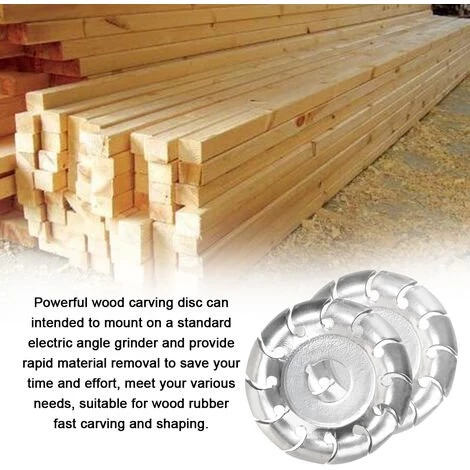 LIFCAUSAL Multifunktionale Holzschnitzscheibe Mit Hoher Härte, 12 Zähne, 16 Mm Bohrung, 65 Mm Durchmesser, Holzformungs-Winkelschleifer, Holzbearbeitungswerkzeug (Silber) 5 LIFCAUSAL Multifunktionale Holzschnitzscheibe Mit Hoher Härte, 12 Zähne, 16 Mm Bohrung, 65 Mm Durchmesser, Holzformungs-Winkelschleifer, Holzbearbeitungswerkzeug (Silber) – Bild 5