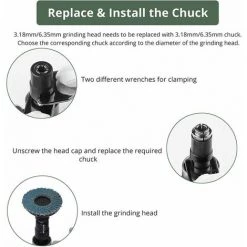 ECHOO Druckluft-Winkelschleifer (1/4 BSP 6,2 Bar) Zum Polieren Von Karosserien Polieren Entgraten Runden Schleifen Ausgestattet Mit 2-Zoll-Korund-Sandscheiben 50 Mm 400 Mesh 80 Mesh 7 ECHOO Druckluft-Winkelschleifer (1/4 BSP 6,2 Bar) Zum Polieren Von Karosserien Polieren Entgraten Runden Schleifen Ausgestattet Mit 2-Zoll-Korund-Sandscheiben 50 Mm 400 Mesh 80 Mesh -Winkelschleifer & Mauernutfräsen Verkäufe 67862822 3