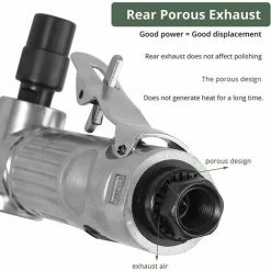 ECHOO Druckluft-Winkelschleifer (1/4 BSP 6,2 Bar) Zum Polieren Von Karosserien Polieren Entgraten Runden Schleifen Ausgestattet Mit 2-Zoll-Korund-Sandscheiben 50 Mm 400 Mesh 80 Mesh 9 ECHOO Druckluft-Winkelschleifer (1/4 BSP 6,2 Bar) Zum Polieren Von Karosserien Polieren Entgraten Runden Schleifen Ausgestattet Mit 2-Zoll-Korund-Sandscheiben 50 Mm 400 Mesh 80 Mesh -Winkelschleifer & Mauernutfräsen Verkäufe 67862822 5