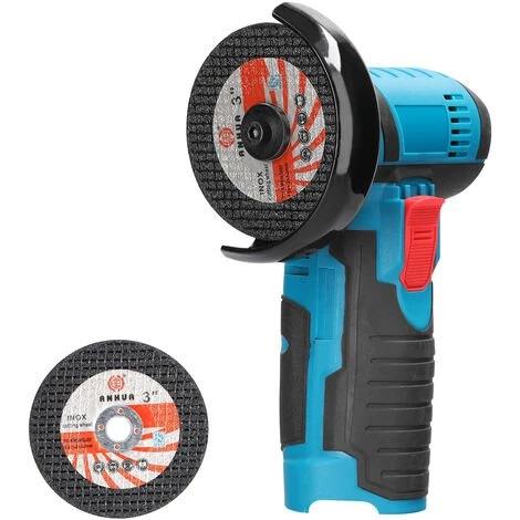 LIFCAUSAL 12-V-Winkelschleifer Tragbare Elektrische Schleifmaschine Keramikfliesen Holz Multifunktions-Polieren Schleifen Schneidemaschine Heim Holzarbeiten DIY Wiederaufladbarer Winkelschleifer Mit 2 Trennscheiben 1 LIFCAUSAL 12-V-Winkelschleifer Tragbare Elektrische Schleifmaschine Keramikfliesen Holz Multifunktions-Polieren Schleifen Schneidemaschine Heim Holzarbeiten DIY Wiederaufladbarer Winkelschleifer Mit 2 Trennscheiben