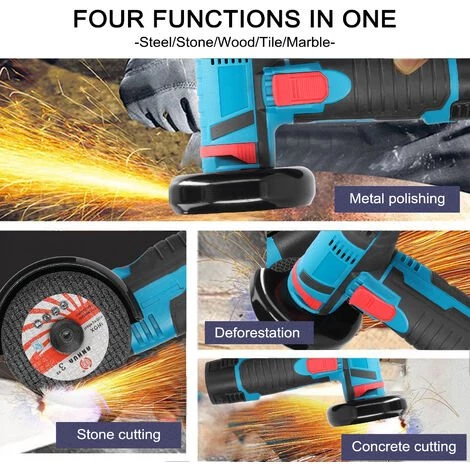LIFCAUSAL 12-V-Winkelschleifer Tragbare Elektrische Schleifmaschine Keramikfliesen Holz Multifunktions-Polieren Schleifen Schneidemaschine Heim Holzarbeiten DIY Wiederaufladbarer Winkelschleifer Mit 2 Trennscheiben 3 LIFCAUSAL 12-V-Winkelschleifer Tragbare Elektrische Schleifmaschine Keramikfliesen Holz Multifunktions-Polieren Schleifen Schneidemaschine Heim Holzarbeiten DIY Wiederaufladbarer Winkelschleifer Mit 2 Trennscheiben – Bild 3