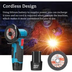 LIFCAUSAL 12-V-Winkelschleifer Tragbare Elektrische Schleifmaschine Keramikfliesen Holz Multifunktions-Polieren Schleifen Schneidemaschine Heim Holzarbeiten DIY Wiederaufladbarer Winkelschleifer Mit 2 Trennscheiben 9 LIFCAUSAL 12-V-Winkelschleifer Tragbare Elektrische Schleifmaschine Keramikfliesen Holz Multifunktions-Polieren Schleifen Schneidemaschine Heim Holzarbeiten DIY Wiederaufladbarer Winkelschleifer Mit 2 Trennscheiben -Winkelschleifer & Mauernutfräsen Verkäufe 68340071 5