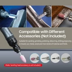 LIFCAUSAL Bleistift-Druckluftschleifer Mit Luftschlauch 2 Spannzangen 1/4 Zoll Pneumatischer Drehstift Stufenlose Geschwindigkeit Handluftbetriebener Schleifer Polierer Schleifen Gravieren Bohrwerkzeug Mit Schlüssel-Tragetasche (Schwarz) 8 LIFCAUSAL Bleistift-Druckluftschleifer Mit Luftschlauch 2 Spannzangen 1/4 Zoll Pneumatischer Drehstift Stufenlose Geschwindigkeit Handluftbetriebener Schleifer Polierer Schleifen Gravieren Bohrwerkzeug Mit Schlüssel-Tragetasche (Schwarz) -Winkelschleifer & Mauernutfräsen Verkäufe 68340088 4