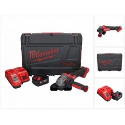 Milwaukee M18 FSAG 125X-501X Akku Winkelschleifer 18 V 125 Mm Brushless + 1x Akku 5,0 Ah + Ladegerät + HD Box