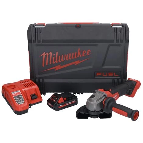 Milwaukee M18 FSAG 125X-301X Akku Winkelschleifer 18 V 125 Mm Brushless + 1x Akku 3,0 Ah + Ladegerät + HD Box 2 Milwaukee M18 FSAG 125X-301X Akku Winkelschleifer 18 V 125 Mm Brushless + 1x Akku 3,0 Ah + Ladegerät + HD Box – Bild 2