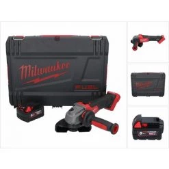 Milwaukee M18 FSAG 125X-501X Akku Winkelschleifer 18 V 125 Mm Brushless + 1x Akku 5,0 Ah + HD Box - Ohne Ladegerät