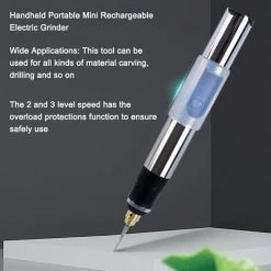ASUPERMALL Handheld Tragbare Mini Wiederaufladbare Elektrische Grinder Haushalt DIY Multifunktionale Elektrische Grinder 3-Stufen-Geschwindigkeit Einstellbar Elektrische Gravur Polierwerkzeug - Typ3 -Winkelschleifer & Mauernutfräsen Verkäufe 68593816 5