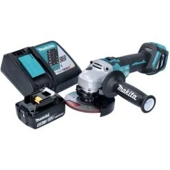 Makita DGA 513 RG1 Akku Winkelschleifer 18 V 125 Mm Brushless + 1x Akku 6,0 Ah + Ladegerät
