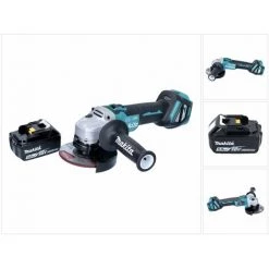 Makita DGA 513 T1 Akku Winkelschleifer 18 V 125 Mm Brushless + 1x Akku 5,0 Ah - Ohne Ladegerät