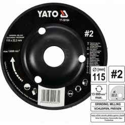 YATO Profi Raspelscheibe Für Winkelschleifer 115mm Nr2